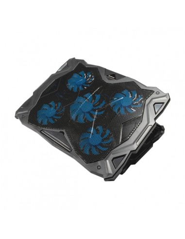 Unykach Candy C500 Base de Refrigeracion - 5 Ventiladores LED Azul - Altura Ajustable en 5 Posiciones - Estructura Resistente