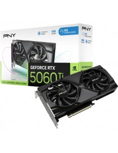 PNY GeForce RTX 5060 OC Tarjeta Grafica 8GB GDDR7 Overclocked-Dual Fan-1X HDMI-3X DisplayPorts