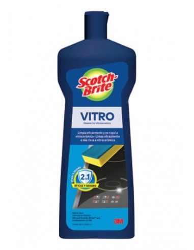 Scotch-Brite Vitro Rejuvenecedor para Placas de Vidrio 250ml - Color Amarillo