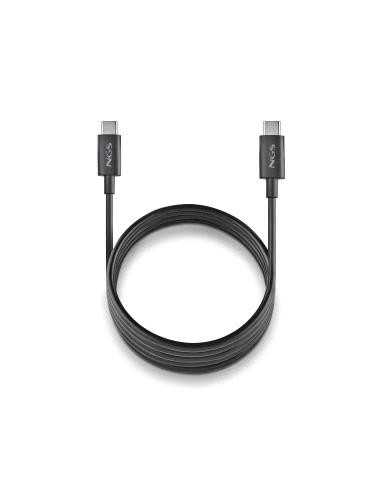 NGS ZYRO 60W-1 Cable USB-C a USB-C - Cargar Rapida - 480 Mbps - 15W - 1 Metro - Color Negro