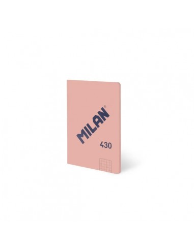 Milan 430 Libreta Encolada Formato A6 Hojas Blancas - 48 Hojas de 95 gr m2 - Microperforado - Tapa Blanda - Color Rosa