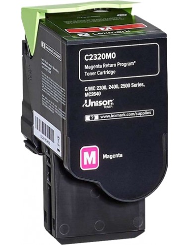 Lexmark C2325 C2425 C2535 MC2325 MC2425 MC2535 MC2640 Magenta Cartucho de Toner Original - C2320M0
