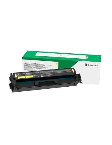 Lexmark C3324 C3326 MC3224 MC3326 MC3426 Amarillo Cartucho de Toner Original - C3220Y0