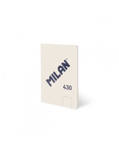 Milan 430 Libreta Encolada Formato A5 Hojas Blancas - 48 Hojas de 95 gr m2 - Microperforado - Tapa Blanda - Color Beige