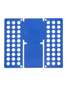 Innovagoods Doblador de Ropa - Polipropileno - Plegable - Uso Sencillo - Compacto - 24x59x1cm - Color Azul