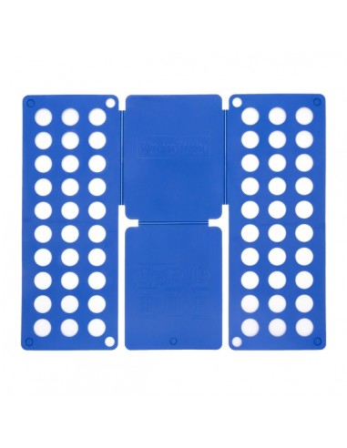 Innovagoods Doblador de Ropa - Polipropileno - Plegable - Uso Sencillo - Compacto - 24x59x1cm - Color Azul