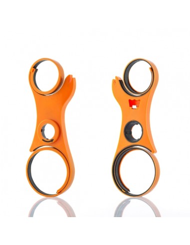 Innovagoods Abridor Multifuncion 5 en 1 - Ergonomico - Reduce Esfuerzos - 24.5x9x2cm - Color Naranja