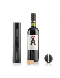 Innovagoods Corkbot Sacacorchos Electrico - ABS y Acero - Ergonomico - Funciona con Pilas - Facil de Usar - Ventana de