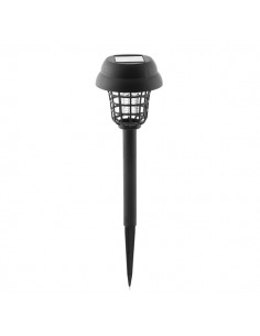 Innovagoods Garlam Lampara Solar Antimosquitos para Jardin - Luz Blanca y UV - Resistente al Agua - Facil Instalacion -