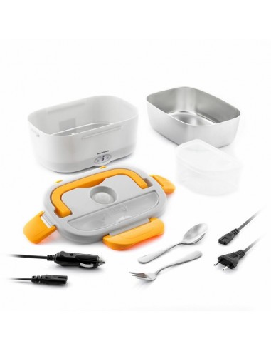 Innovagoods Lunffi Fiambrera Electrica - Capacidad 1.5L - Temperatura hasta 90Â°C - Potencia 60W - Cables Extraibles -