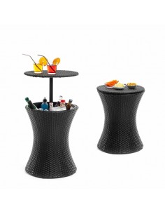 Innovagoods Frizzble Mesa Nevera para Jardin 3 en 1 - Multifuncion - Capacidad 20L - Altura Ajustable - Resistente al Agua -
