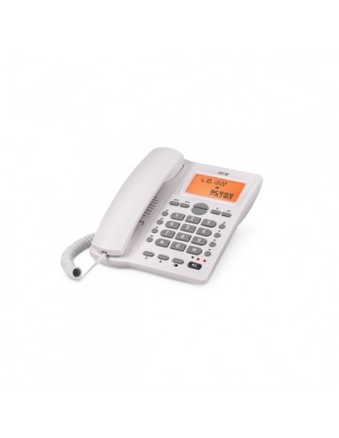 SPC Office ID 2 Telefono Fijo - 4 Memorias Directas - Manos Libres - Modo Mute - Color Blanco
