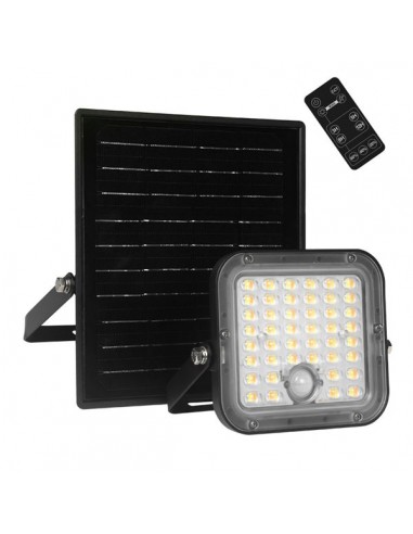 Elbat EB0573 Foco Led Solar 10W - 1500LM - CCT 3000K 6000K - Luz Calida y Fria - Sensor de Movimiento