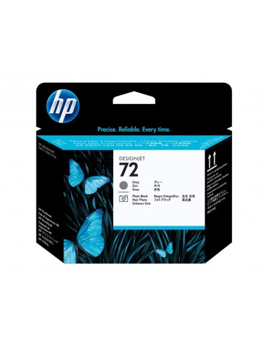 HP 72 Cabezal de Impresion Original - Negro Photo y Gris - C9380A
