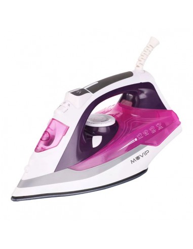 Muvip MV0641 Plancha de Ropa Vapor 2200W - Suela de Ceramica - Funcion de Vapor Vertical - Sistema de Autolimpieza - Deposito