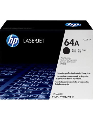 HP CC364A Negro Cartucho de Toner Original - 64A