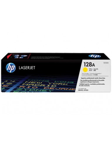 HP CE322A Amarillo Cartucho de Toner Original - 128A