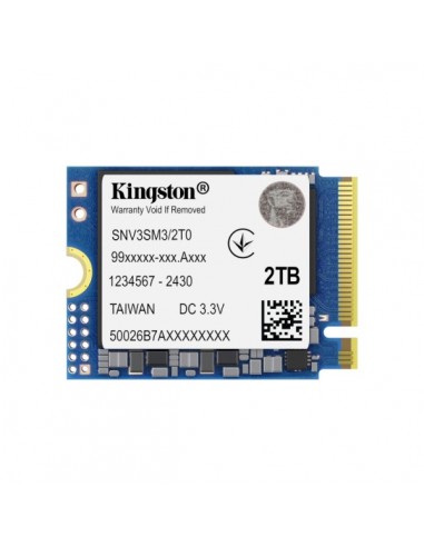 Kingston NV3 Disco Duro Solido SSD M2 2230 2TB PCIe 4.0 NVMe 3D NAND
