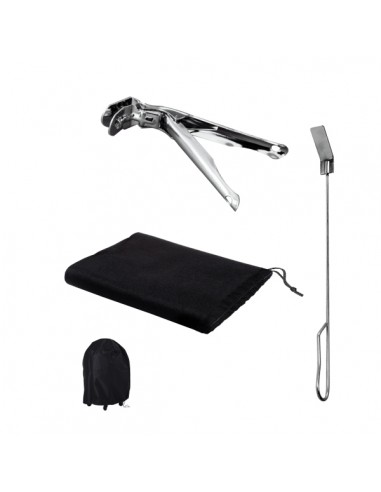 Cecotec DragonPack 4600 S Set de Accesorios para Barbacoa - Pinzas - Cubierta Protecctora - Atizador - Color Varios