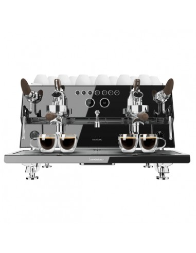 Cecotec Baristeo Gastro Dark Cafetera Expresso Profesional Doble - 3150W - Calientatazas - Presion 9bar - Temperatura