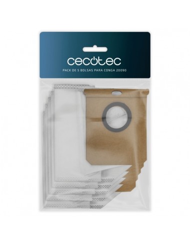 Cecotec Pack de 5 Bolsas para Conga 20090 - Color Blanco