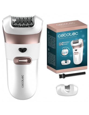 Cecotec SkinCare Depil-Action 6000 Depiladora de Arranque con 60 Pinzas - Autonomia hasta 60min - Accesorio para Zona