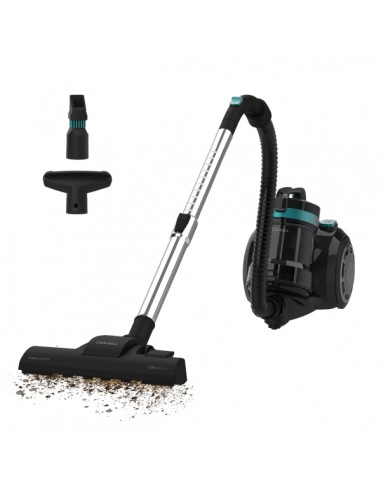 Cecotec Conga Rockstar Cyclonic Plus Aspiradora de Trineo sin Bolsa - 800W - Succion 16kPa - Deposito de 2L - Incluye