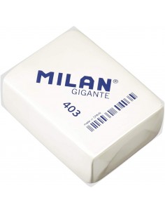 Milan 403 Goma de Borrar Gigante - Miga de Pan - Suave Caucho Sintetico - Color Blanco