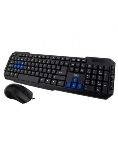 3Go Drile Pack USB Teclado Multimedia-Raton 3 Botones - Uso Ambidiestro