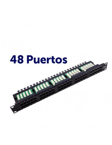 Cromad Patch Panel 48 Puertos Krone Cat 6 1U UTP 19"