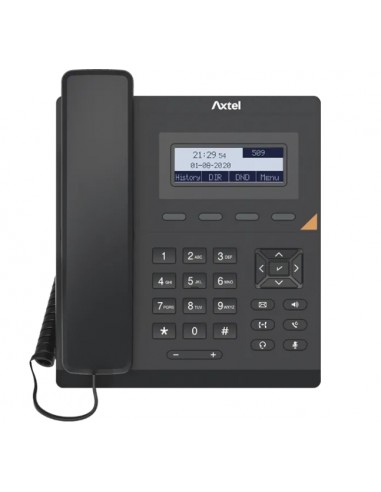 Axtel AX-200 Telefono fijo IP - PoE - 1000 Entradas - Color Negro
