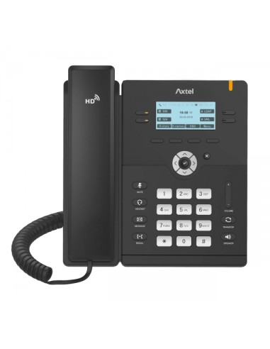 Axtel AX-300G Telefono fijo IP - PoE - Hasta 4 Cuentas SIP - 1000 Entradas - Color Negro