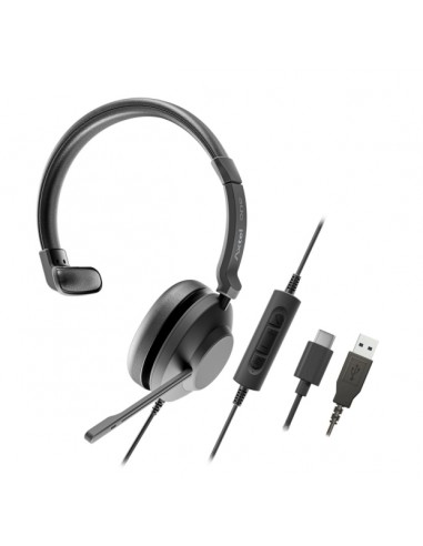 Axtel One Auriculares con Microfono USB - Conexion USB-A - Controles de Audio Integrados - Estereo