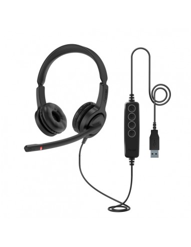 Axtel Voice UC28 Auriculares con Microfono USB - Conexion USB-A - Cancelacion de Ruido - Construccion Robusta