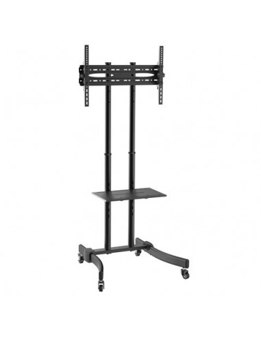 Cromad Soporte de Suelo con Ruedas para TV 37"-70" - Bloqueo de Ruedas - Bandeja Multiusos - Peso Max 40Kg - VESA 600X400mm