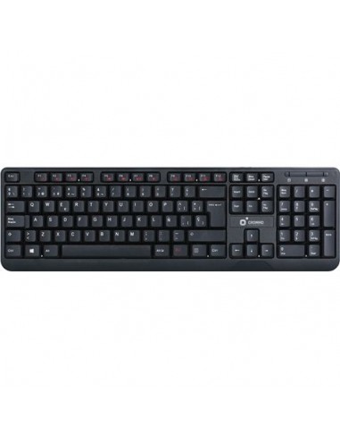 Cromad T50 Teclado Multimedia USB - Teclas FN-Multimedia - Diseño Extrafino y Tacto Suave