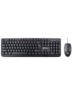 Cromad Pack USB Teclado-Raton 1000dpi 3 Botones
