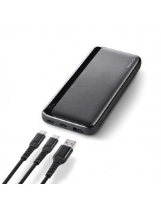 NGS QUIZ 10 Powerbank 10000mAh - 22.5W - PD 3.0 - QC 3.0 - 2x USB-C-1x USB-A - Color Negro