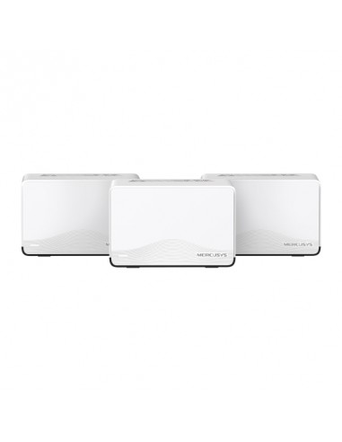 Mercusys Halo H27BE Pack de 3 Sistema Mesh Wi Fi 7 BE3600 - Cobertura Hasta 650m2 - Velocidad hasta 3600 Mbps - Color Blanco