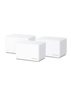 Mercusys Halo H80X Pack de 3 Unidades Sistema Wi Fi 6 Mesh AX3000 - Cobertura Hasta 650m2 - Velocidad hasta 3000 Mbps - Color