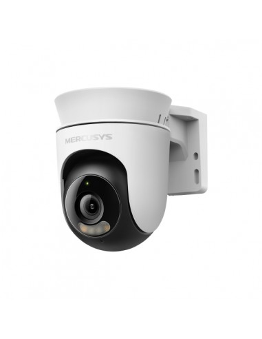 Mercusys MC510 Camara WiFi Exterior 2K QHD - Vision Nocturna A Color - Movimiento 360 Grados - Deteccion Inteligente - Color