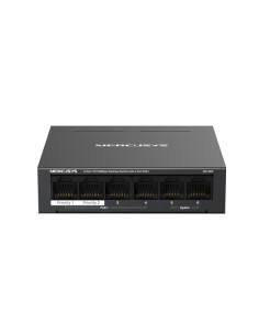 Mercusys MS106P Swtich 6 Puertos RJ45 10 100Mbps - 4 Puertos PoE-- Color Negro
