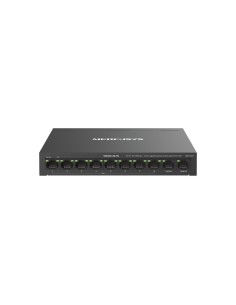 Mercusys MS110CP Swtich 10 Puertos RJ45 - 8 Puertos 10 100Mbps PoE-- 2 Puertos Gigabit - Hasta 250 Metros de Alcance - Color