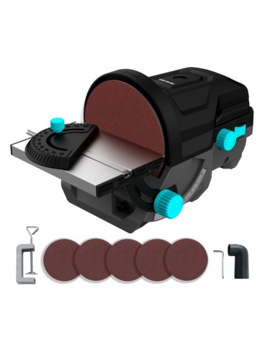 Cecotec PerfectSurface 1000 Stand Disc Lijadora de Disco de Sobremesa - 140W - Incluye Accesorios - Conector para Aspiradora