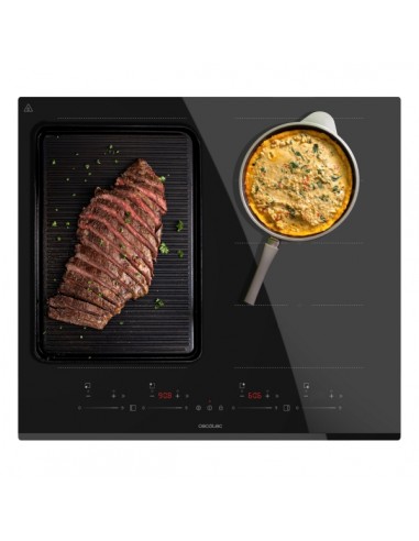 Cecotec Bolero Squad I 4800 TotalFlex Cocina de Induccion Encastrable - 7400W - 2 Zonas - Temporizador - Control Tactil - 9