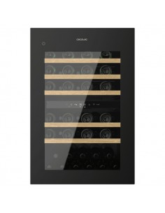 Cecotec Bolero GrandSommelier Duo 57000 Touch Black Compressor Vinoteca 57 Botellas - Capacidad 143L - Silencioso 38dB - Luz