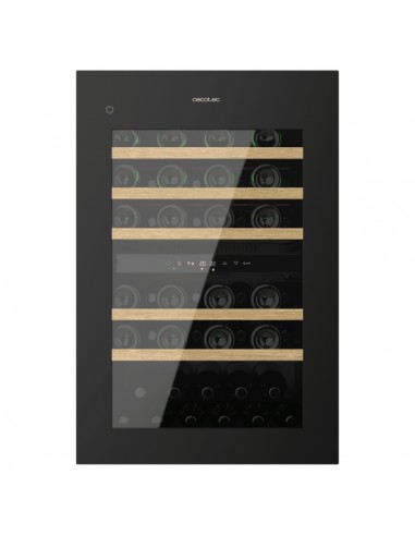 Cecotec Bolero GrandSommelier Duo 57000 Touch Black Compressor Vinoteca 57 Botellas - Capacidad 143L - Silencioso 38dB - Luz