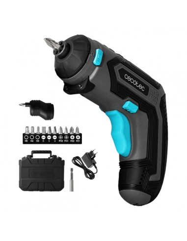 Cecotec PowerGyro 3500 X-treme Set Atornillador Inalambrico - Autonomia hasta 60min - Velocidad 200rpm - Bateria 4V 1.500mAh