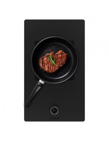 Cecotec Bolero Squad G 1800S Eternal Nano Glass Cocina de Gas Encastrable - 1 Quemador - Incluye Accesorios - 5.6kW -