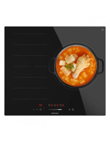 Cecotec Bolero Squad I 3001 Flex Cocina de Induccion Encastrable - 6600W - Bloqueo de Seguridad - Temporizador - Control